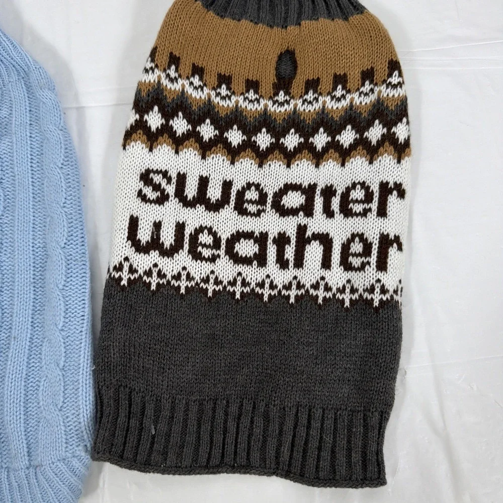 2 DOG‎ SWEATERS -Size XS